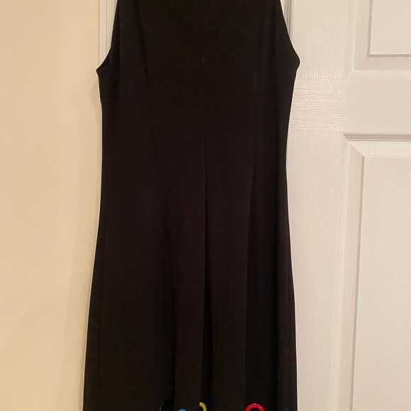 Black dress with  crew beck and grommets - Picture 1 of 11